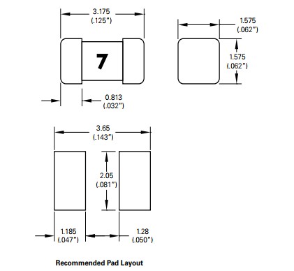 Быстрая действующая монтажная плата радиотехнической схемы 75В сплавляет ультра- небольшой взрыватель квадрата заплаты