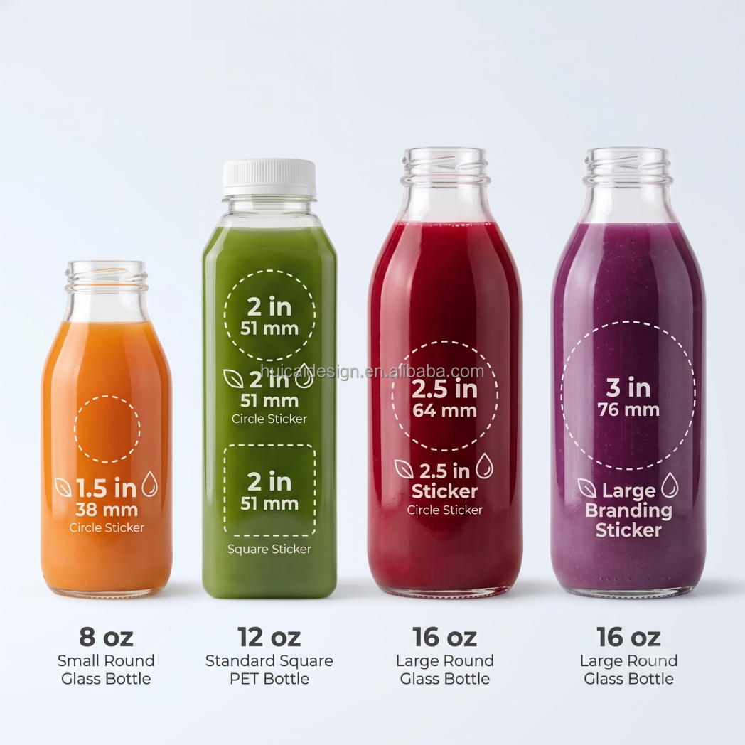 Custom Printing Logo Waterproof Food Sticker Jar Glass Plastic Bottle Label Round Rectangular clear Packaging Label