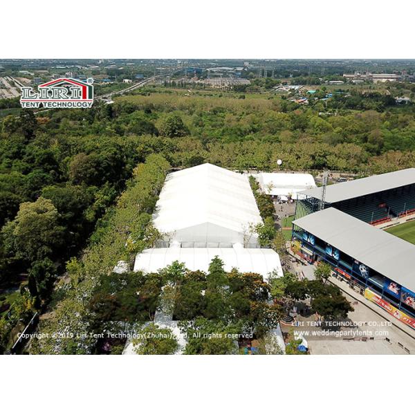 Flexible 50×90m White Outdoor Show Tent For Temporary Exhibition