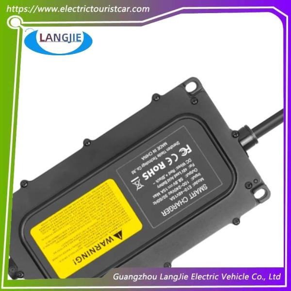 EZGO RXV Golf Cart Smart Lead-Acid Battery Charger With Triangular Plug 48V 15A 105Ah