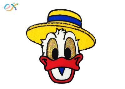 Kids Clothing Custom Chenille Patches Applique Ironon Back Yellow Duck Design