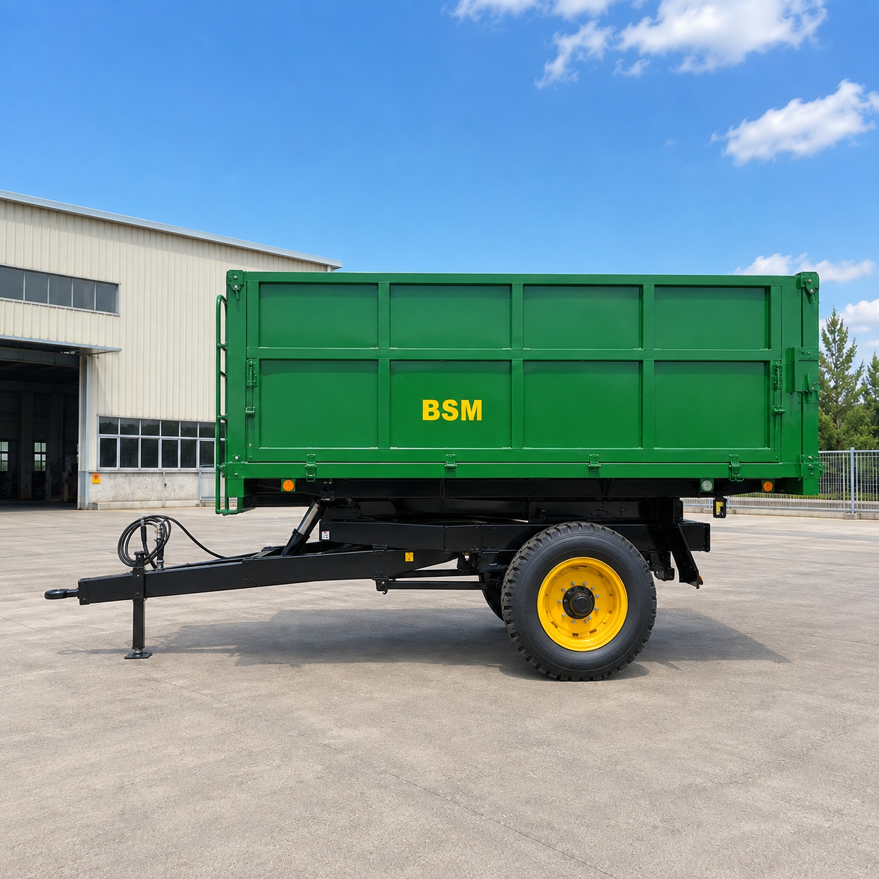 Hydraulic Tipping Farm Trailer for Agricultural Tractors