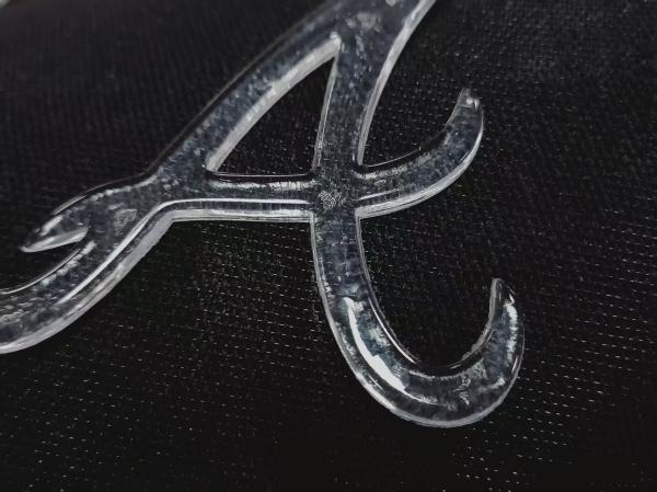 Custom Imitate Ice Semi Transparent Glossy TPU Logo Heat Transfer Badge For Garment