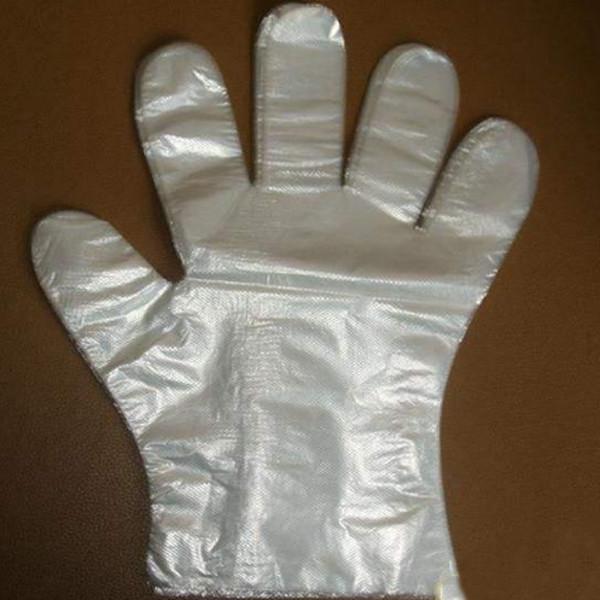 Custom Disposable Pe Gloves Good Elasticity  Easy To Wear Smooth Surface