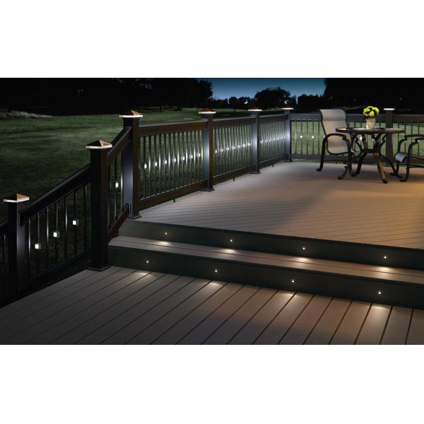 Mini Round Stainless Steel LED Underground Light for Deck , 3W LED Step Light