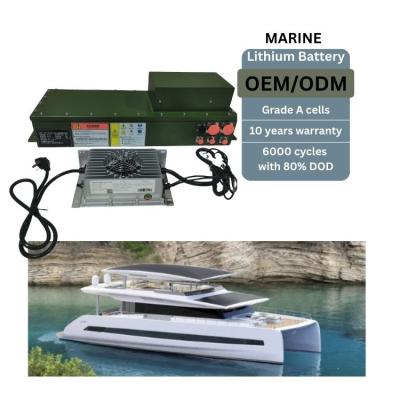 72V 144V 300V Lithium Ion Marine Battery Pack Electric Boat Batteries With Cooling System