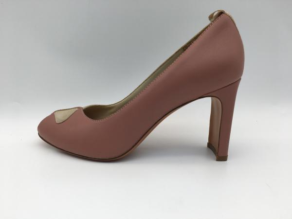 Suede Womens Leather Dress Shoes ODM OEM With Peep Toe Heels
