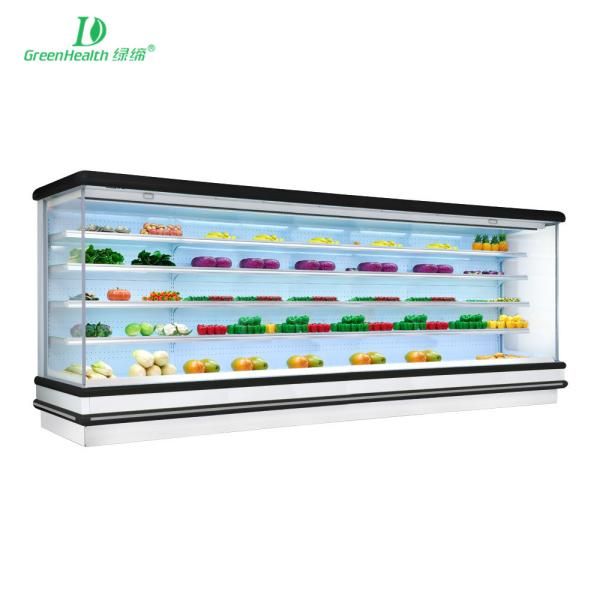 Refrigerador delantero abierto de Multideck del supermercado de R404a con el tipo enchufable para las bebidas