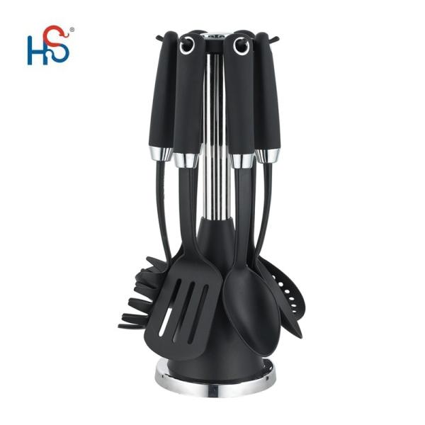 7pcs Kitchen Tool Set Nylon Chinese Kitchen Utensils Tools with Customized Color