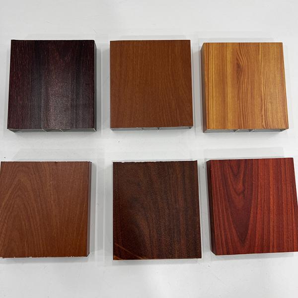 Wood Grain Aluminum Profile Alloy Construction Rectangular Tube Pipe 5.8-6.0M Length