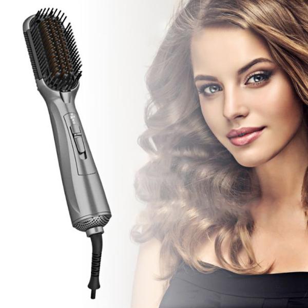 Escova quente cerâmica ultraleve Styler da turmalina, ar quente iônico que endireita a escova