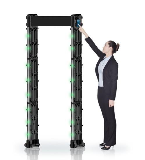 Indoor Door Frame Metal Detector 255 Level Sensitivity 100 Working Bands IP55