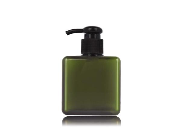 Square Green Cosmetic PETG Bottle Heat Resistant Long Lifespan