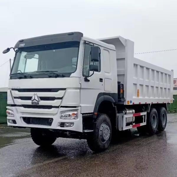 HW06 Cab Used Tipper Trucks with Sinotruk Transmission and 6 Cylinders