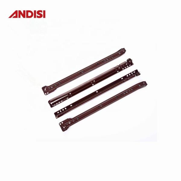 0.8/1.0/1.2 mm Powder Coated Drawer Slide with Steel Material and Nylon FGV Rollers