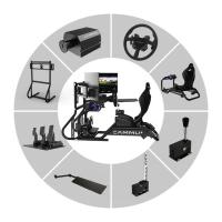 15Nm commande directe Cammus emballant l'empattement de direction de simulateur