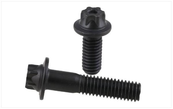 ASTM A574 Flange Bolts Round Coarse / Fine 12 Point Flange Screws High Strength Alloy Steel