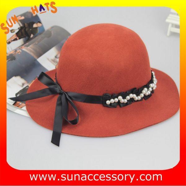 6090347 Sun Accessory customized  winner  fashion 100% wool felt clothe hats, women hats and caps wholesaling