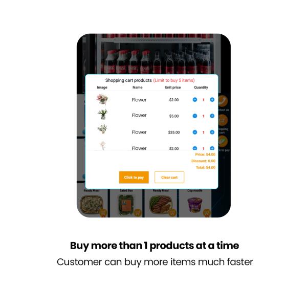 Self Service Cooling Fresh Bouquet Flower Vending Machine