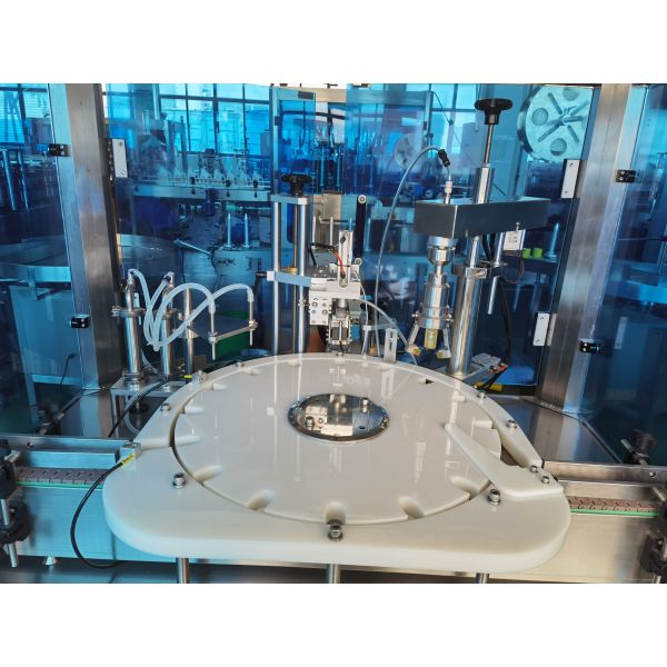 Automatic Lotion Pump Cap Filling and Capping Integrated Machine for Efficient Packaging