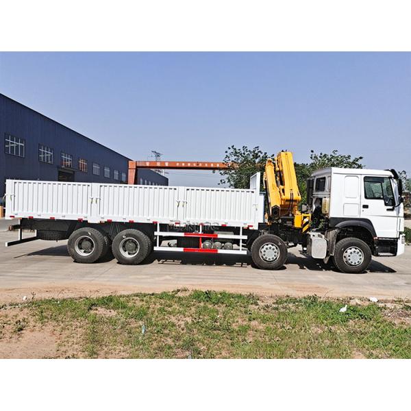 Новый Sinotruk Howo Fence грузовой грузовик 10 тонн складной кран 12 колес 400 лошадиных сил для продажи