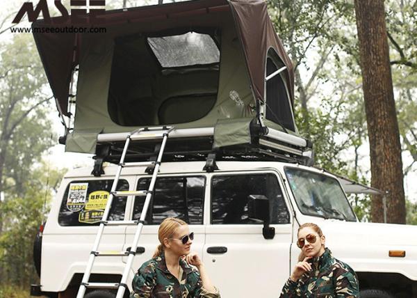 4x4 Automatic Car Rack Tent , Hard Shell Car Roof Top Tent  For Small Car