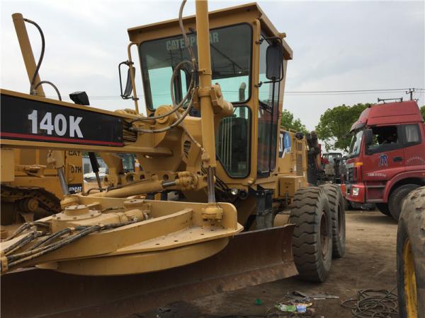 140K Used Motor Grader Caterpillar 18T weight C7 engine with Original Paint
