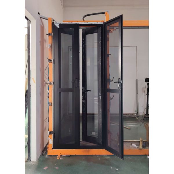 Australian Standard Aluminum French Doors with Built-in Screen Door