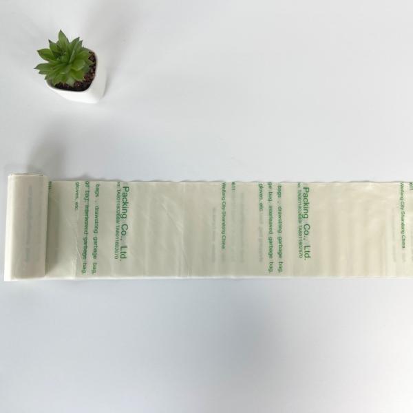 Saco de camiseta biodegradável em rolo feito de material PBAT para embalagens ecológicas