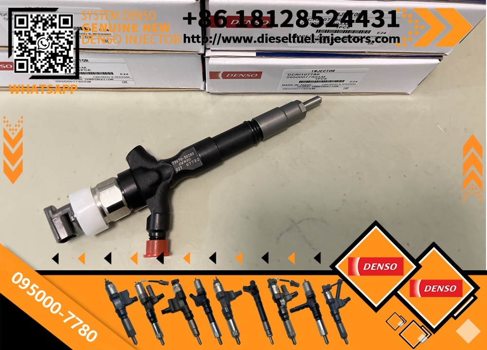 Common Rail Fuel Injector 095000-7780 23670-39316 for Toyota Hilux Prado 1KD-FTV 3.0L Diesel Engine