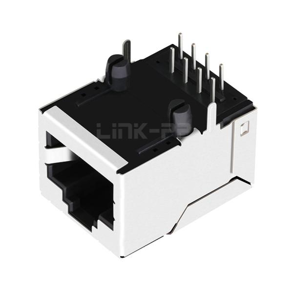 LPJ16093DNL 10/100 Base-T Single Port RJ45 Magnetic Modular Jacks Tab Up Without Led