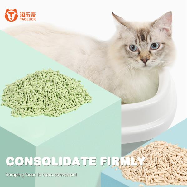 Wholesale Low Tracking Odor Inhibition One-Scoop Cleaning Tofu Cat Litter with Customizable Colors