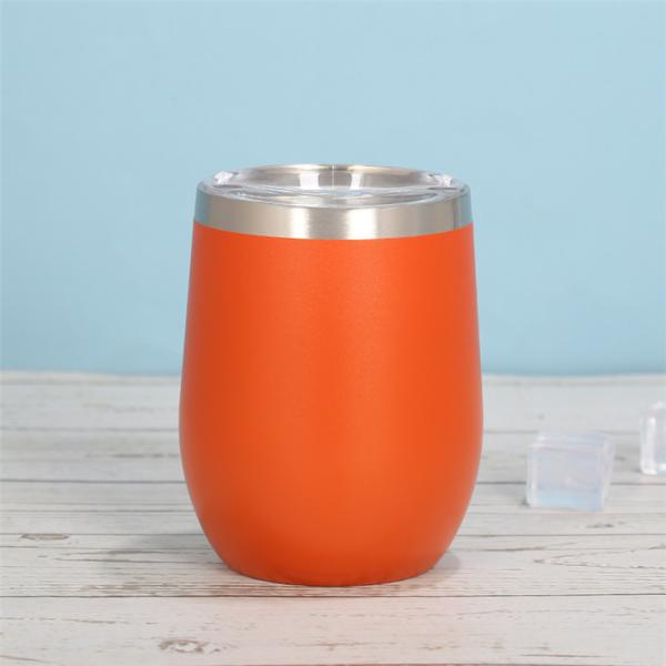 O ovo dá forma à secadora de roupa de aço inoxidável 12oz do copo de 304 201 garrafas térmicas