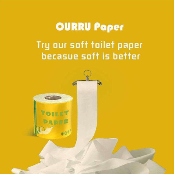 Luxury Premium Soft Standard Roll Soft Toilet Paper Rolls with Customized logo
