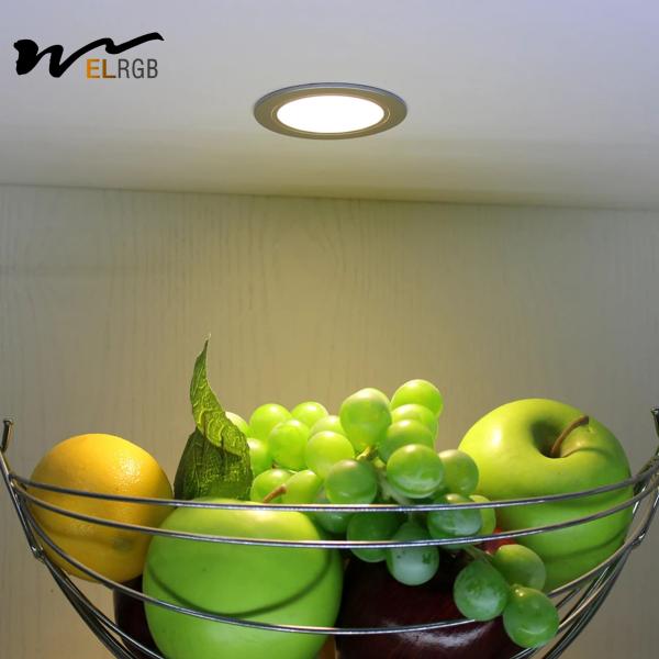 SMD2835 Iluminação de teto ultra fina em recessos LED Iluminação marinha Alumínio + PC