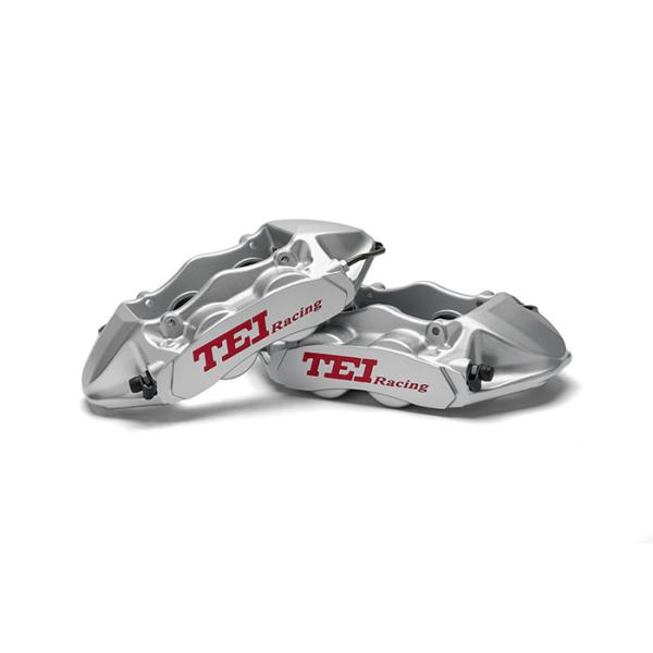 S40 4 Piston Caliper 345*28mm 355*28mm Rotor Brake Kit Drilled / Slotted / Drilled And Slotted Discs Selectable