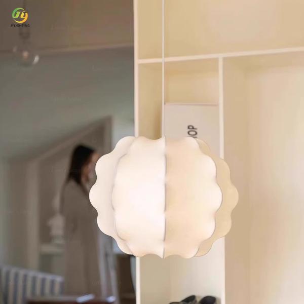 JYLIGHTING Nordic Creative Silk Chandelier Japanese Style Wabi-sabi Style Restaurant Study Tea Room Petal Modern Pendant Light
