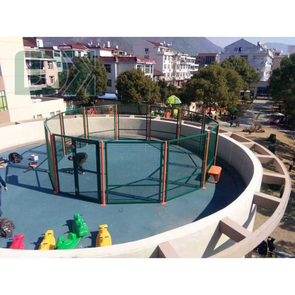 High Grade Metal Round Soccer Cage Mini Portable Circular Football Cage For Sale