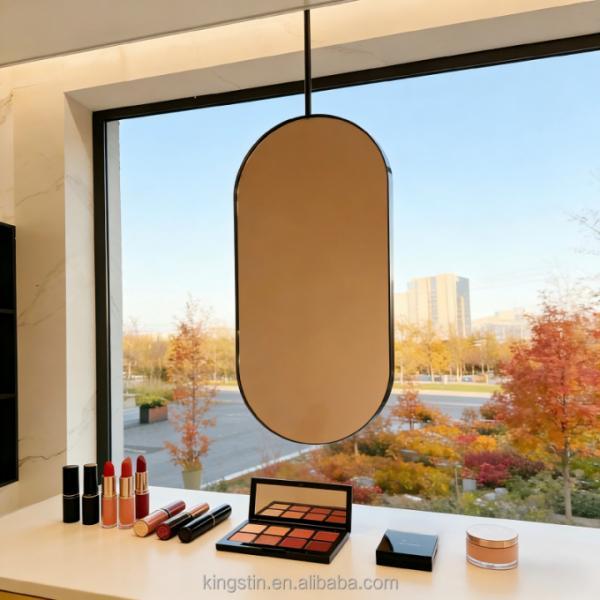 Kingstin Aluminum Light Ceiling Hanging Mirror Suspended Hanging Mirror for Hotel with Best Quality