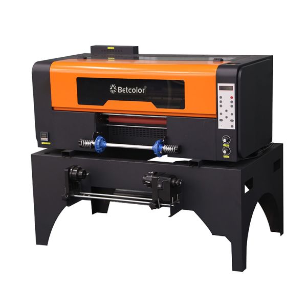 UV DTF Printer for Phone Case Glass Products Ceramic Products 3 Print Heads 30CM UV DTF Printer Crystal Label Sticker Printer