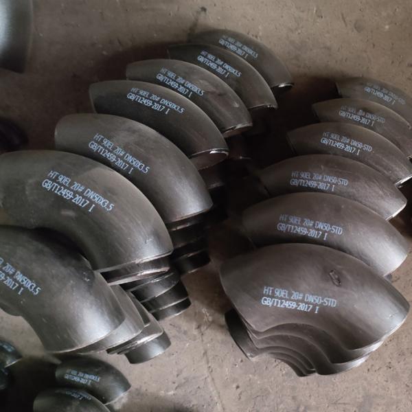 20# Carbon Steel Seamless Pipe Fittings 45 Degrees Long Radius Short Radius Elbow