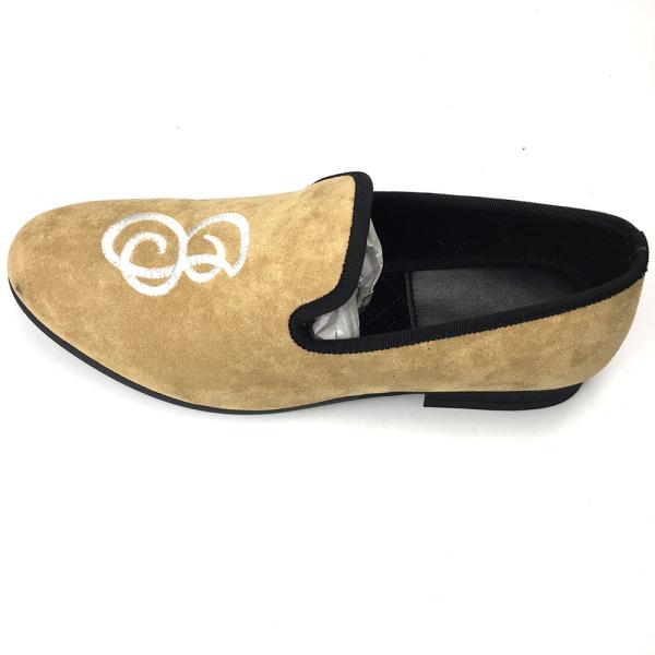 Custom Mens Velvet Loafers Slip On Mens Velvet Dress Slippers For Athletic / Office