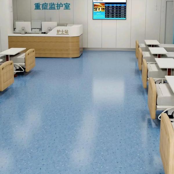 Huaao Chine Usine Homogène Pvc École Plancher Linoléum Conducteur Rouleau Pvc Tapis Vinyle Imperméable Antistatique Hôpital Revêtement de sol