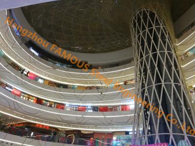 Prefabricated Multi-storey Steel Building For Shopping Mall Center , Office Steel Buildings Contractor