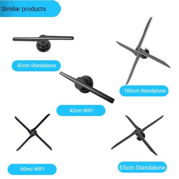 45cm LED 3D Holographic Projector Advertising LED Hologram Fan Display