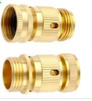 Solid Brass Garden Hose Connectors , Brass Quick Connect Water Hose Fittings