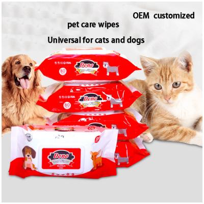 80pcs Dog Friendly Wet Wipes No Fragrance No Wash Deodorizing