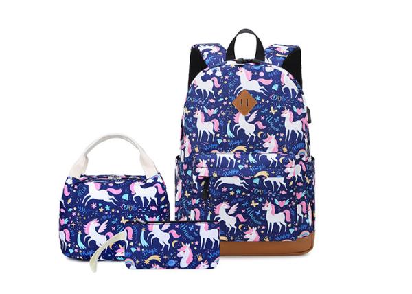 Thicken Shoulder Strap 15 Inch Laptop Polyester School Bag