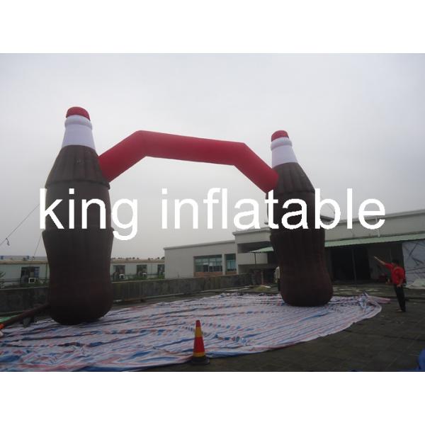Coca Cola Bottle Shape Inflatable Arches For Advertising / Inflatable Entrance Arch