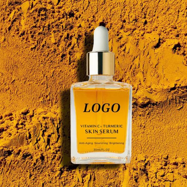 Organic Skin Revitalizer Moisturizing Face Turmeric Serum Ginger Extract Face Brightening Serum